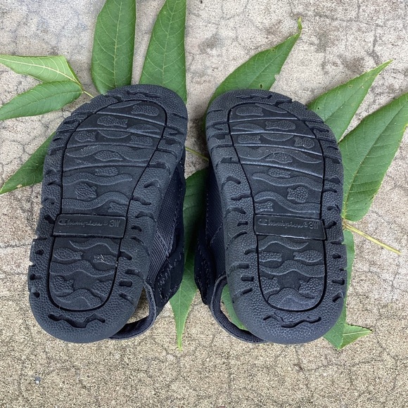 Champion Boys Black Blue Infant Splash Water Sandals Size 3 Wide - Picture 4 of 8